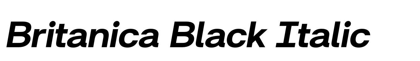 Britanica Black Italic